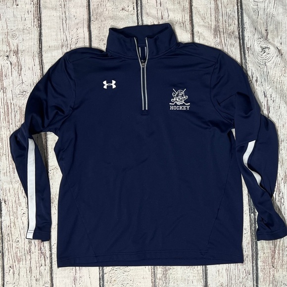 Seton Hall Prep New Jersey Under Armour Athletic Blue Pullover Jacket - Picture 1 of 4